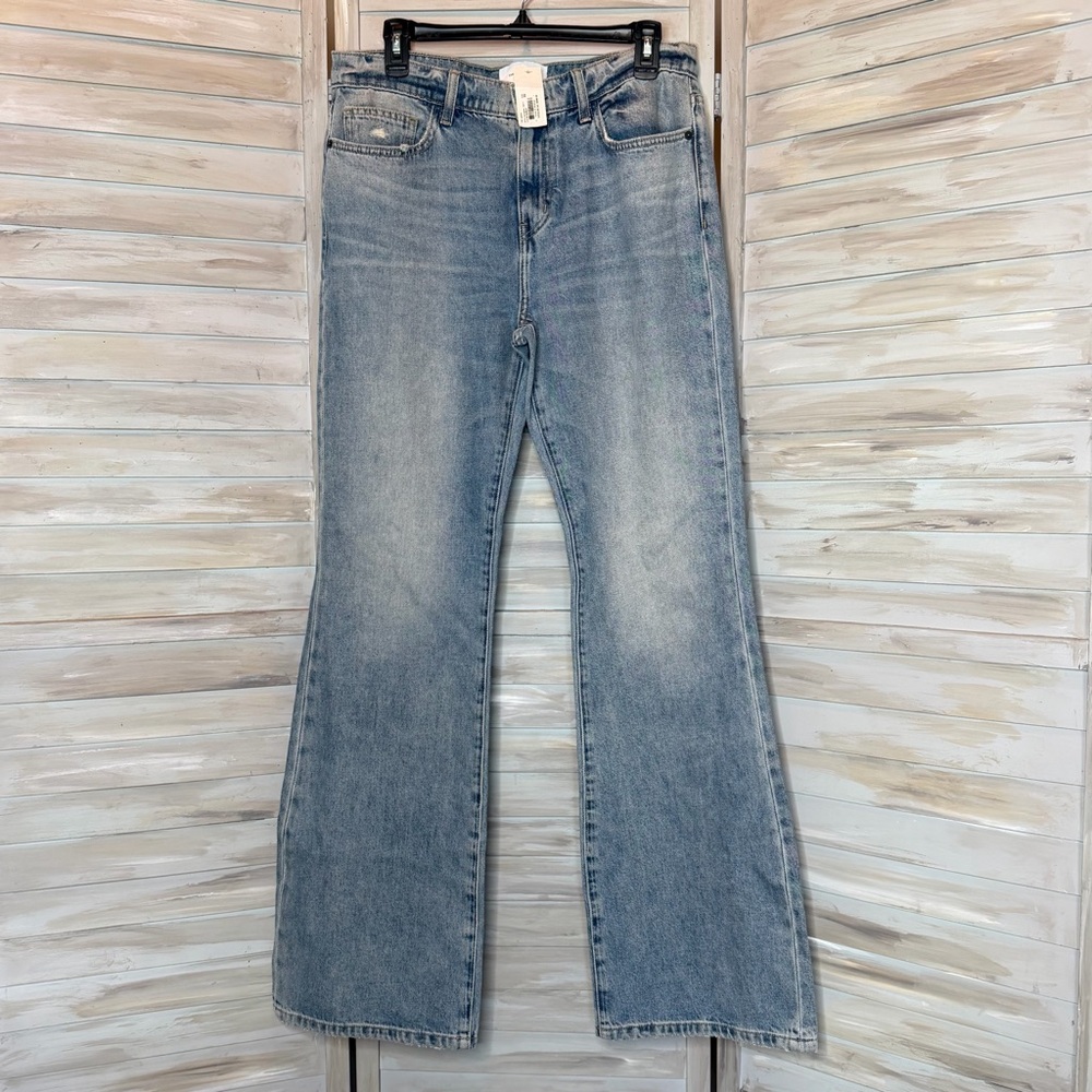Current/Elliott Jarvis blue jeans in Hartley wash NWT size 30 distressed flare - Picture 2 of 14